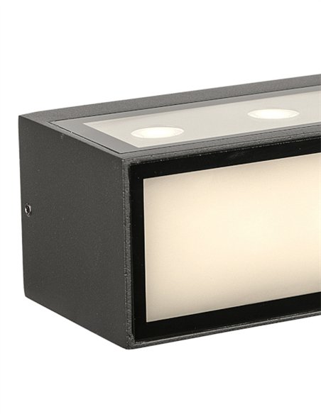 Aplique de exterior Cancun - Mantra - Lámpara rectangular con doble luz