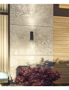 Aplique de pared de exterior Pere - Mantra - Lámpara exterior cilíndrica con doble luz, GU10 2