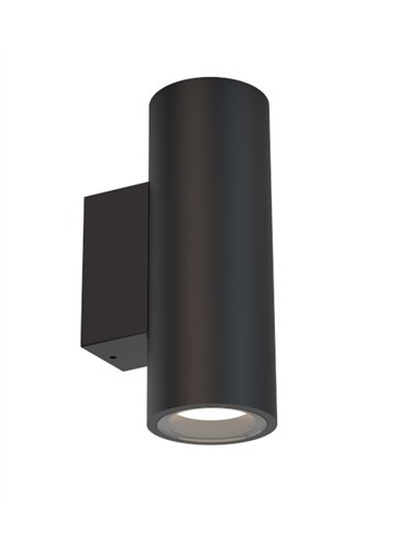 Aplique de pared de exterior Pere - Mantra - Lámpara exterior cilíndrica con doble luz, GU10