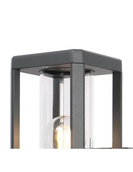 Farol de pared exterior Nevada - Mantra - Lámpara rectangular con vidrio