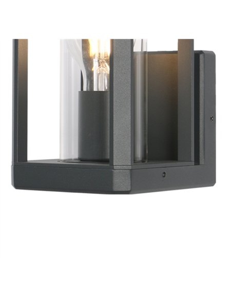 Farol de pared exterior Nevada - Mantra - Lámpara rectangular con vidrio