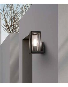 Farol de pared exterior Nevada - Mantra - Lámpara rectangular con vidrio