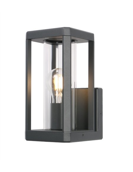 Farol de pared exterior Nevada - Mantra - Lámpara rectangular con vidrio