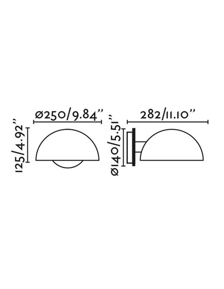 Aplique de pared Dominica – Faro – Lámpara  moderna orientable en beige o negro