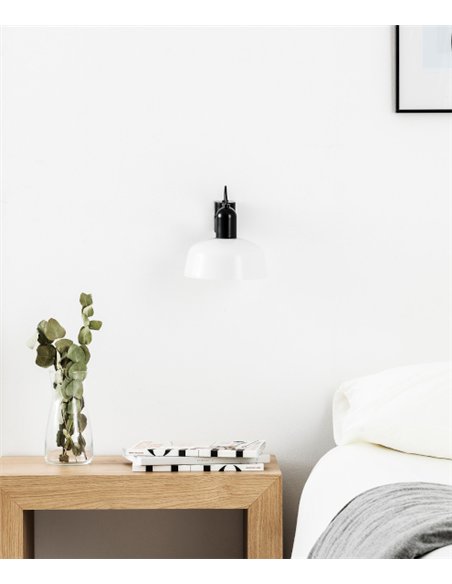 Aplique de pared Tatawin – Faro – Lámpara decorativa en blanco o negro