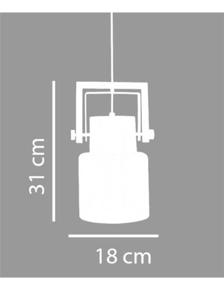 Lámpara colgante Nordica - IDP Lampshades - Pantalla de cristal
