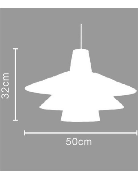 Lámpara colgante Farah - IDP Lampshades - Lámpara boho chic de ratán