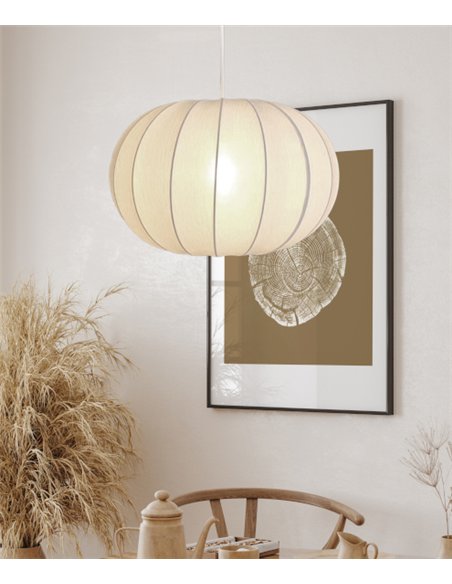 Lámpara colgante Chiquita - IDP Lampshades - Diseño redondo blanco