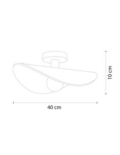 Plafón de techo Makala – IDP Lampshades – Lámpara elegante de madera