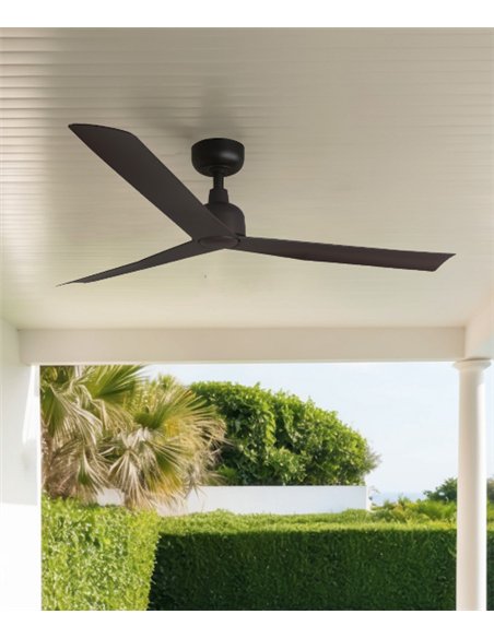Ventilador de techo sin luz Marine - Faro - Ventilador de exterior ultrasilencioso con palas ABS
