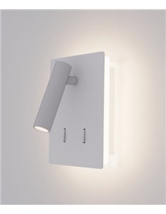 rev-Aplique de pared Manat Mini - ACB - Lámpara de lectura con doble emisión de luz 2