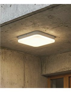 Plafón de techo Square - ACB - Apto para exterior IP54, LED regulable