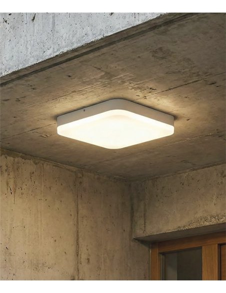 Plafón de techo Square - ACB - Apto para exterior IP54, LED regulable