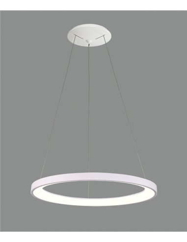Lámpara Colgante de Techo Grace - ACB - LED, forma cilíndrica, blanca