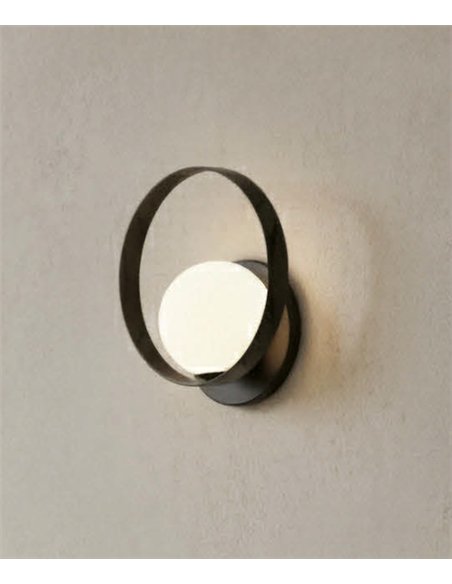 Aplique de pared Halo - ACB - Lámpara minimalista en negro o dorado