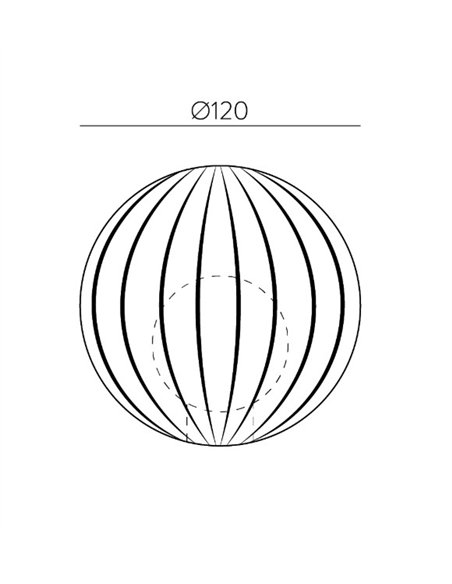 rev-Aplique de pared Doris – ACB – Lámpara bola, apta para baño, G9 
