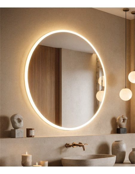 rev-Espejo iluminado Petra - ACB Lighting - Espejo táctil para baño (IP44)
