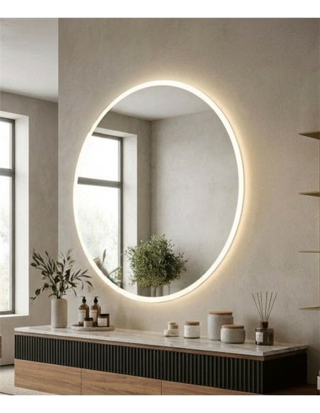 rev-Espejo iluminado Petra - ACB Lighting - Espejo táctil para baño (IP44)