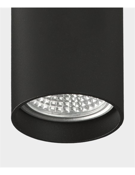 Foco para carril trifásico Zoom - ACB - Luz orientable en blanco o negro