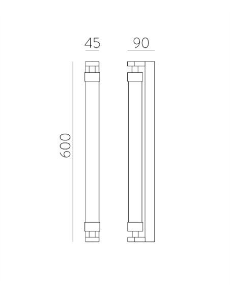Aplique de baño Lineo - ACB - Luz LED para espejo de baño