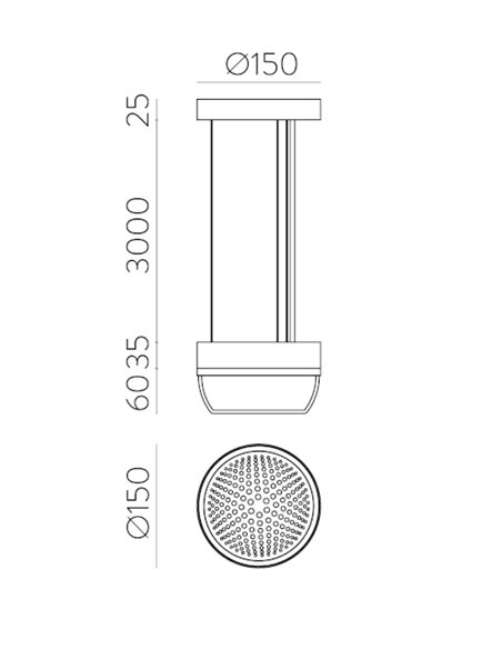 Lámpara colgante Pixel - ACB - Colgante moderno LED de diseño