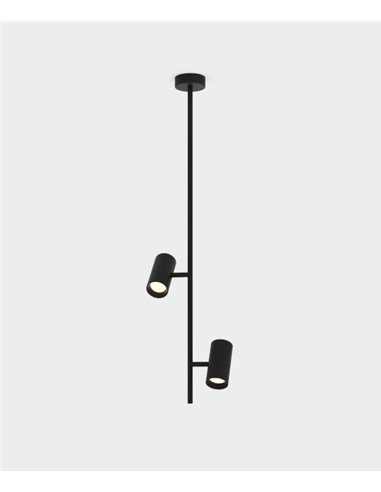 Lámpara colgante Gina - ACB - Colgante con 2 luces orientables de diseño minimalista