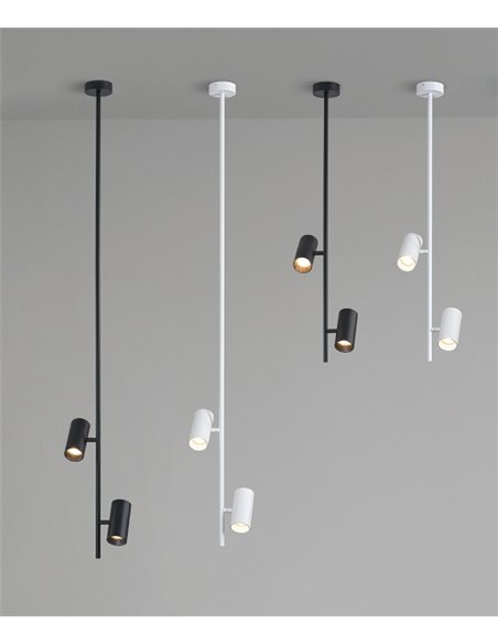 Lámpara colgante Gina - ACB - Colgante con 2 luces orientables de diseño minimalista