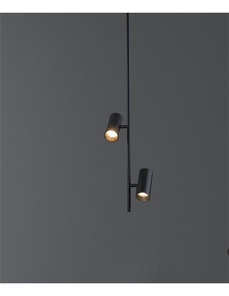 Lámpara colgante Gina - ACB - Colgante con 2 luces orientables de diseño minimalista