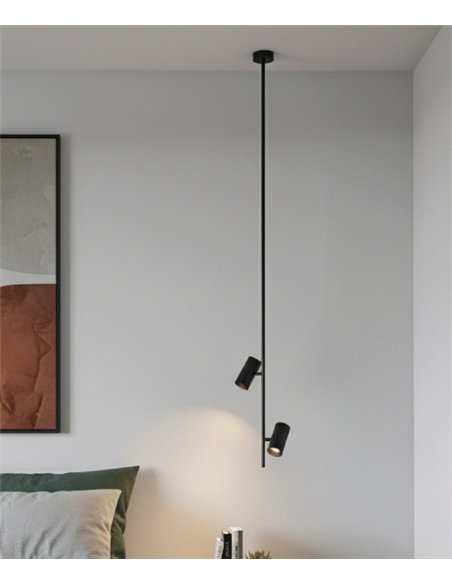 Lámpara colgante Gina - ACB - Colgante con 2 luces orientables de diseño minimalista