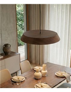 Colgante de techo Cora - ACB - Lámpara moderna de madera natural
