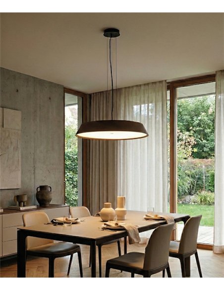 Colgante de techo Cora - ACB - Lámpara moderna de madera natural