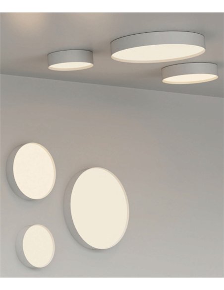 Lámpara de techo/pared Paris - ACB - Diseño cilíndrico moderno blanco