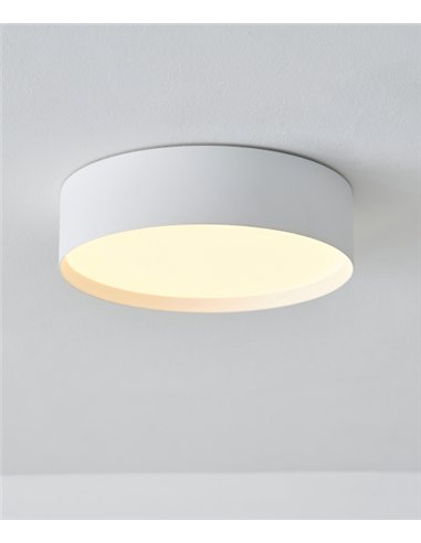 Lámpara de techo/pared Paris - ACB - Diseño cilíndrico moderno blanco