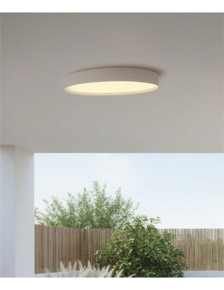 Lámpara de techo/pared Paris - ACB - Diseño cilíndrico moderno blanco