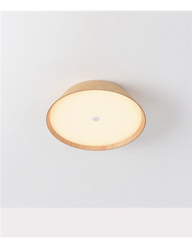 Plafón de techo Cora - ACB Lighting - Lámpara moderna de madera natural