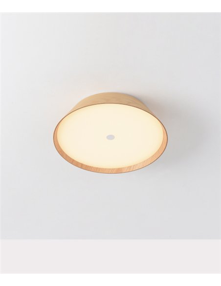 Plafón de techo Cora - ACB Lighting - Lámpara moderna de madera natural