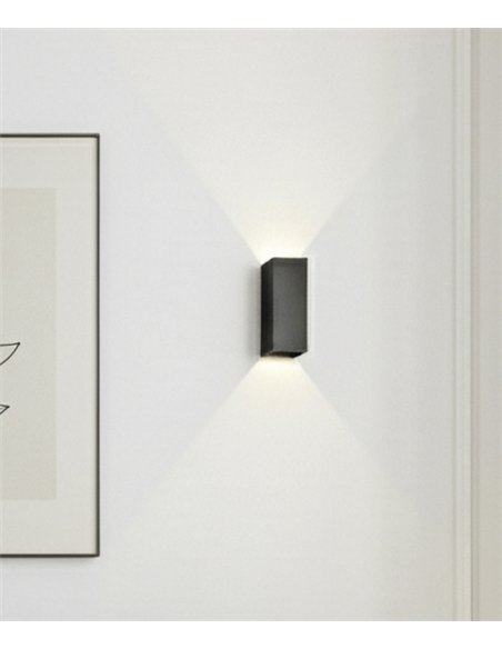 Aplique de pared Lumo - ACB - Lámpara de exterior LED bidireccional IP65