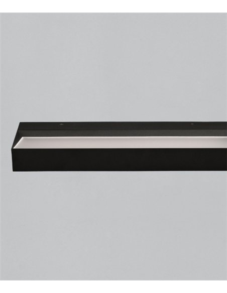 Aplique de pared Brick - ACB - LED integrado 20W-56W, 2380-7020 lm, difusor microprismático, acabado blanco y negro