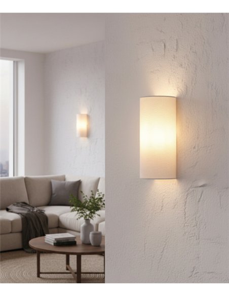 Aplique de pared Luma - ACB - Lámpara moderna con pantalla textil