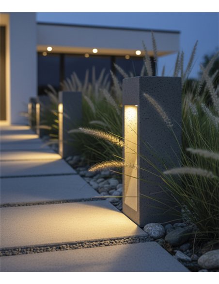 Baliza de exterior Perseo - ACB - Baliza de cemento LED arquitectónica IP65