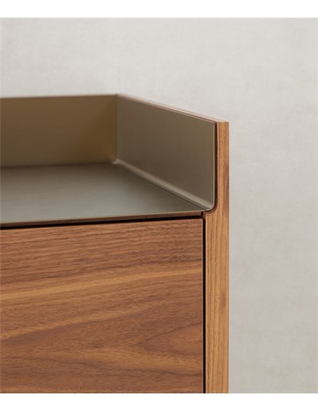 Aparador Stockholm - Punt Mobles - Mueble de madera nogal o roble, 238 cm