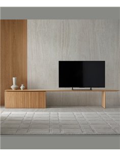 Aparador Velasca - Punt Mobles - Mueble bajo extensible de madera de roble