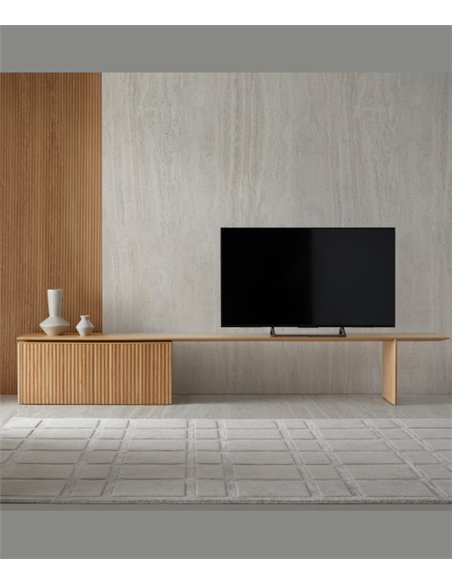 Aparador Velasca - Punt Mobles - Mueble bajo extensible de madera de roble