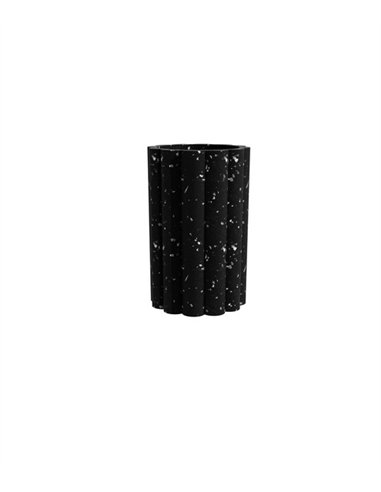Jarrón decorativo Nuvol - Punt Mobles - Producto reciclado negro