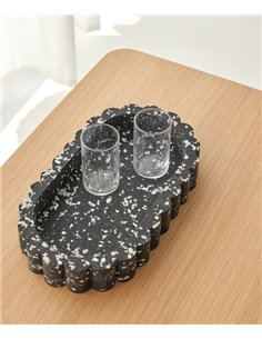 Bandeja decorativa Nuvol - Punt Mobles - Bandeja realizada en materiales reciclados