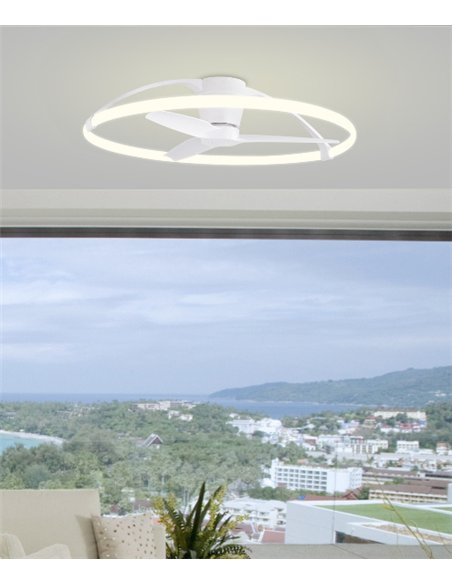 Plafón ventilador Nepal, by José Ignacio Ballester - Mantra - SMART y silencioso, diseño moderno