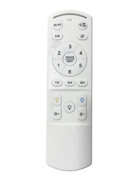 Ventilador de techo con luz Odiel - ALG - Diseño decorativo en blanco con aspas retráctiles y luz regulable