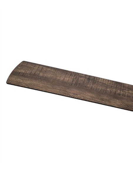 Ventilador de techo con luz LED Navia - ALG - Aspas reversibles negro/madera