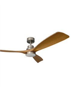 Ventilador de techo con luz Nalón - ALG - Aspas de madera, motor ultrasilencioso y mando a distancia 2