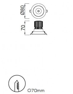 Empotrable Formentera 4000k - Mantra